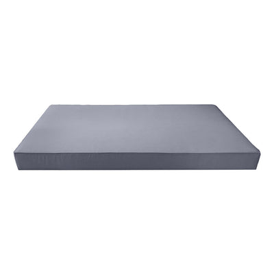 Model-5 AD001 Twin-XL Size 3PC Pipe Trim Outdoor Daybed Mattress Cushion Bolster Pillow Complete Set