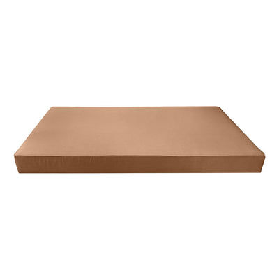 Model-5 AD104 Twin-XL Size 3PC Pipe Trim Outdoor Daybed Mattress Cushion Bolster Pillow Complete Set