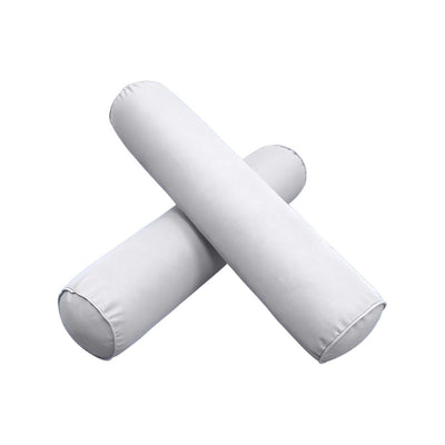 Model-5 AD105 Queen Size 3PC Pipe Trim Outdoor Daybed Mattress Cushion Bolster Pillow Complete Set