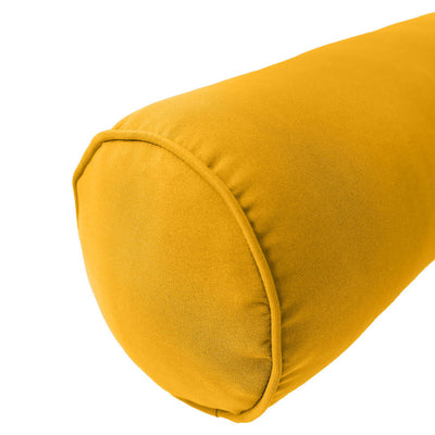 Model-5 AD108 Queen Size 3PC Pipe Trim Outdoor Daybed Mattress Cushion Bolster Pillow Complete Set