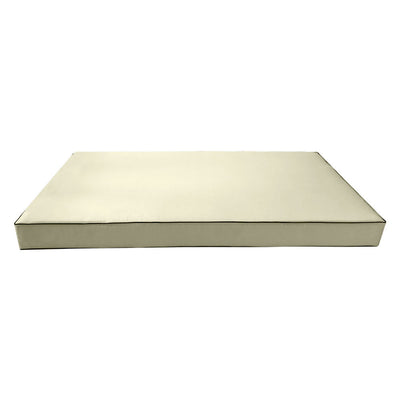 Model-5 AD005 Crib Size 3PC Contrast Pipe Outdoor Daybed Mattress Cushion Bolster Pillow Complete Set