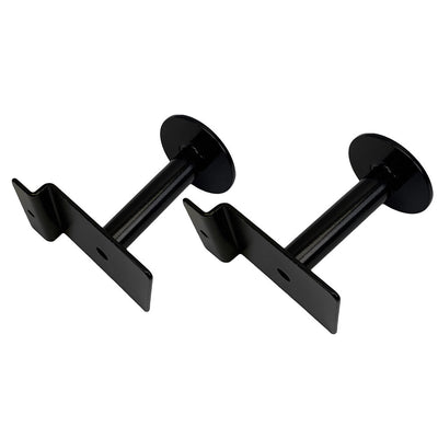 2 Pc Set 3" Slatwall Single Garment Hook, Black , Slatwall Hanger