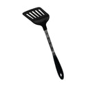 12" Black Nylon Slotted Spatula, Heat Resistant Turner with Stainless Steel Handle, Nonstick Safe Kitchen Cooking Utensi