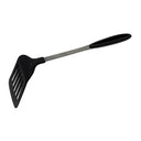 12" Black Nylon Slotted Spatula, Heat Resistant Turner with Stainless Steel Handle, Nonstick Safe Kitchen Cooking Utensi