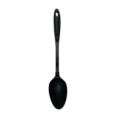 13'' Black Nylon Serving Spoon For Soups, Stews, and Sauces - Nonstick