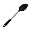 13" Black Nylon Serving Spoon Heat Resistant Nonstick Safe Cooking Spoon for Soups, Stews & Sauces