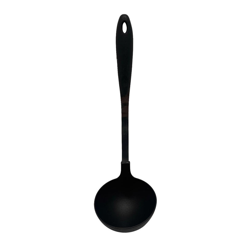 13.5" Black Nylon Ladle Cooking Serving Soup Ladle, Non Stick Handle