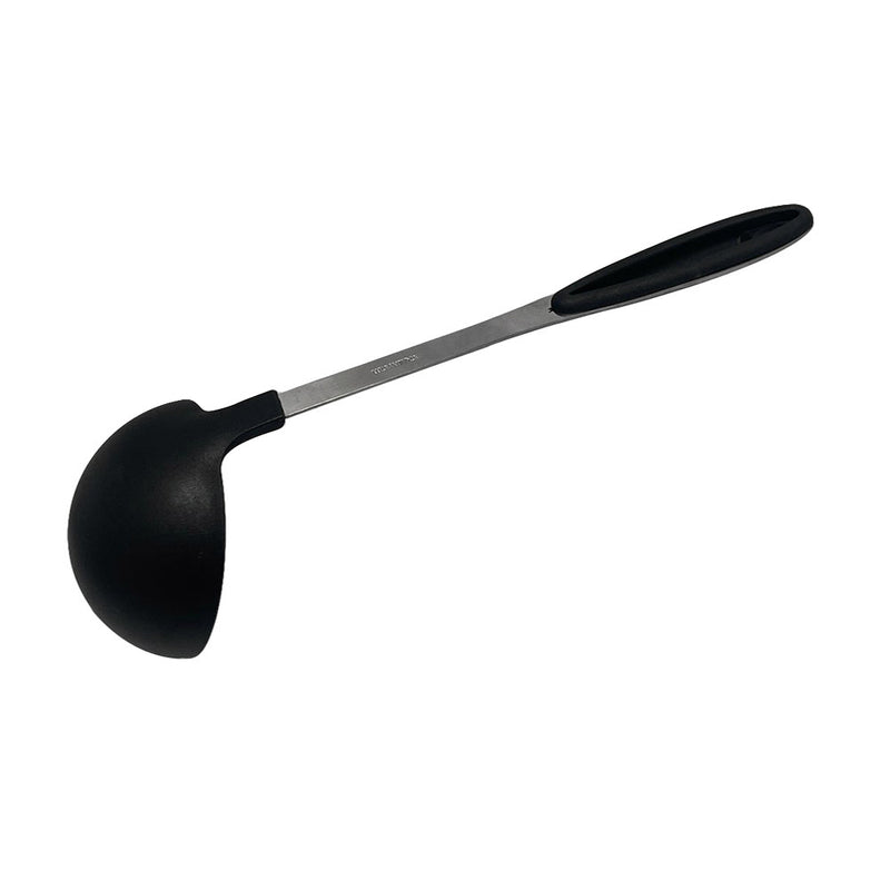 13.5" Black Nylon Ladle Cooking Serving Soup Ladle, Non Stick Handle