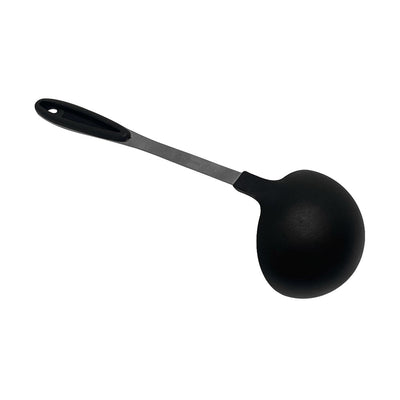 13.5" Black Nylon Ladle Cooking Serving Soup Ladle, Non Stick Handle