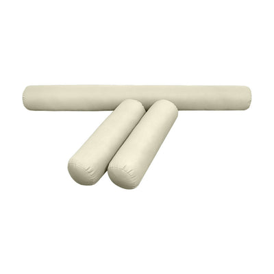 Model-6 AD005 Twin-XL Size 4PC Knife Edge Outdoor Daybed Mattress Cushion Bolster Pillow Complete Set