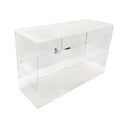 Acrylic Security Case with Sliding Back Door Countertop Display Case 21"L x 13"H