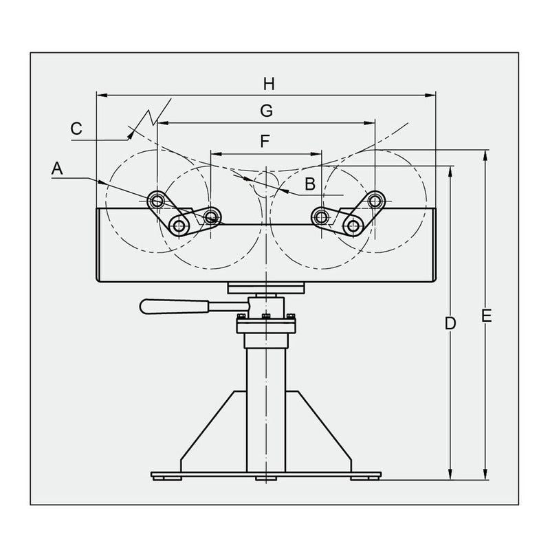 2" to 36" Tube Pipe Rotator Roller Stand Turning Welding Positioner,4950 lb Cap.