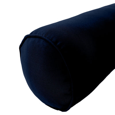 Model-6 AD101 Twin-XL Size 4PC Piped Trim Outdoor Daybed Mattress Cushion Bolster Pillow Complete Set