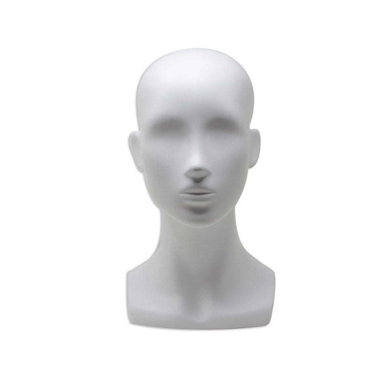 13"H Female Mannequin Head Stand for Display Wigs,Hats,Headphone,Mask,Sunglasses