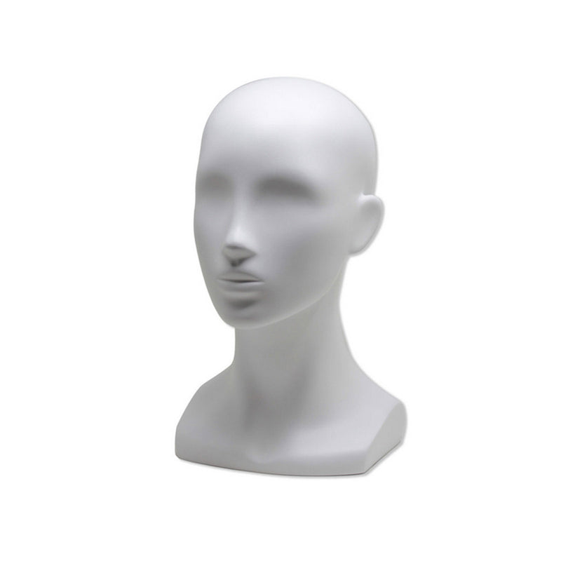 13"H Female Mannequin Head Stand for Display Wigs,Hats,Headphone,Mask,Sunglasses