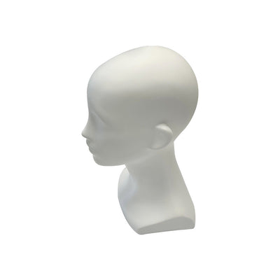 13"H Female Mannequin Head Stand for Display Wigs,Hats,Headphone,Mask,Sunglasses