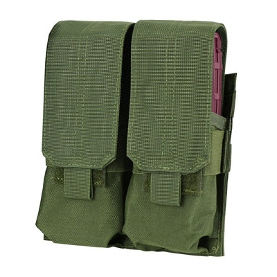 Molle Tactical Closed Top Double Mag Pouch 4 Full Mag Size OD Green