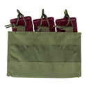 9.5''W x 6.5''H Hook Loop Bungee Open Top Triple 5.56/.223 Mag Pouch - OD GREEN