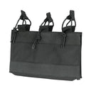 9.5''W x 6.5''H Hook Loop Bungee Open Top Triple 5.56/.223 Mag Pouch - BLACK