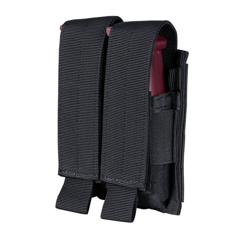 Tactical Double Stack Multi-Purpose Hook and Loop Modular Mag Pouch, Black