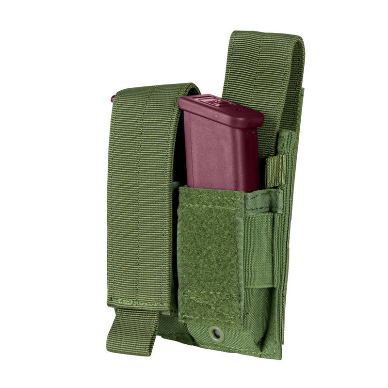 Tactical Double Stack Multi-Purpose Hook and Loop Modular Mag Pouch, OD Green