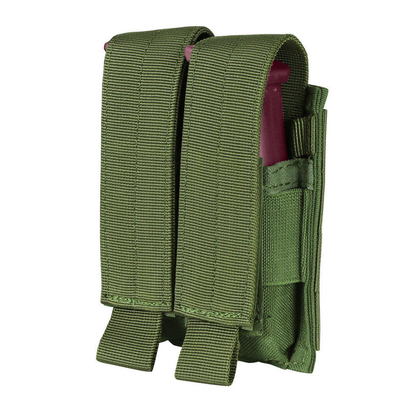 Tactical Double Stack Multi-Purpose Hook and Loop Modular Mag Pouch, OD Green