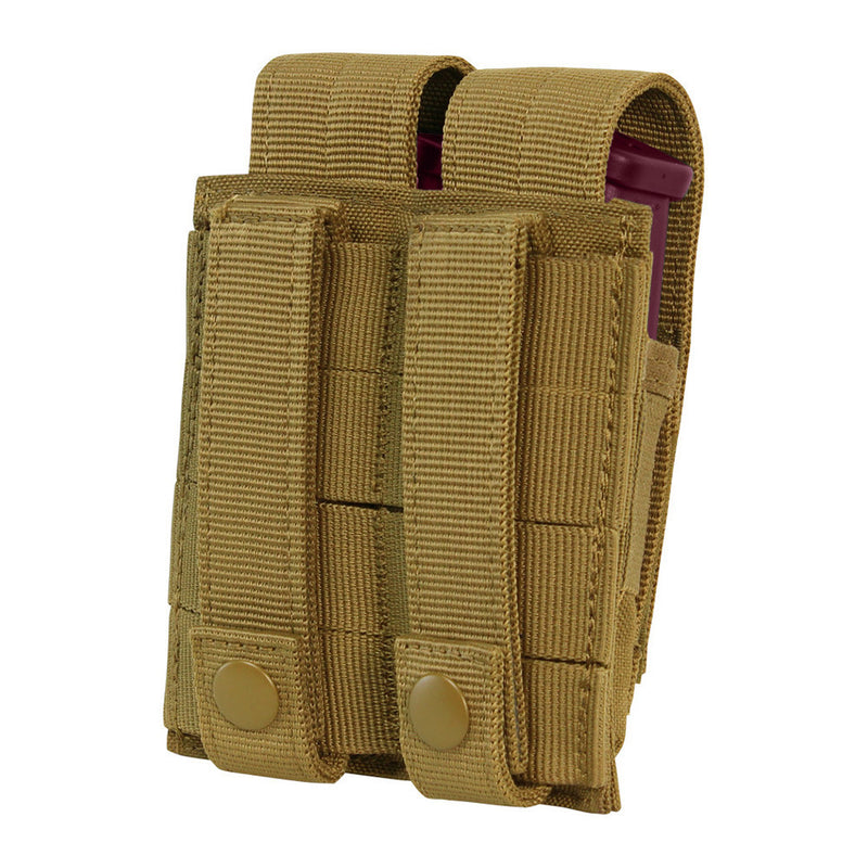 Tactical Double Stack Multi-Purpose Hook and Loop Modular Mag Pouch, Coyote
