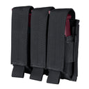 Tactical Triple Multi-Purpose Hook and Loop Modular Mag Pouch, Black