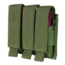 Tactical Triple Multi-Purpose Hook and Loop Modular Mag Pouch, OD Green