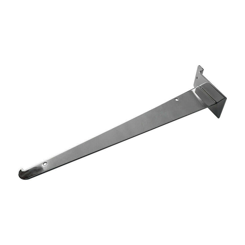 10" Slatwall Shelf Bracket, Chrome, Hanger Display Panel Shelf