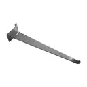10” Chrome Slatwall Glass Shelf Bracket, Metal Retail Display Support Hanger for Store Wall Fixture & Merchandising