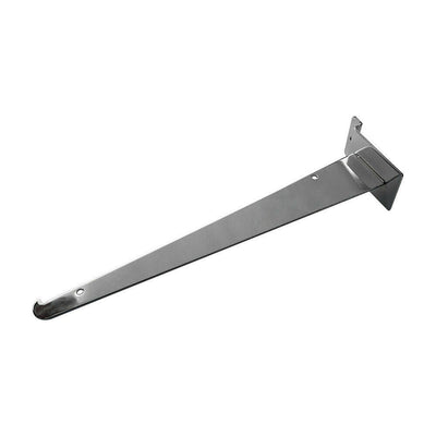 10" Slatwall Shelf Bracket, Chrome, Hanger Display Panel Shelf 10 Pc Set