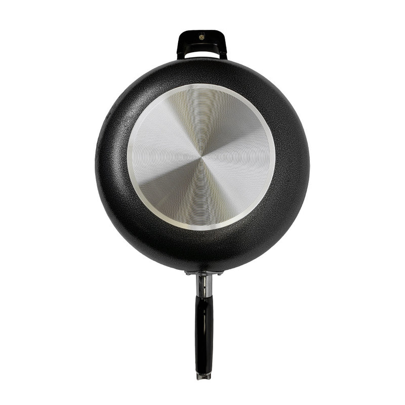 12" Aluminum Nonstick Wok Frying Pan Skillet Cooking Pan Egg Pan, Side Handle