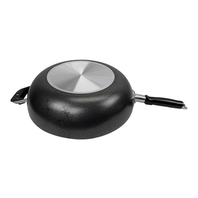 13.5" Aluminum Nonstick Wok Frying Pan Skillet Cooking Pan Egg Pan, Side Handle