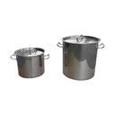 5-Pc Stainless Steel Stock Pot Steamer Pot Set 20 24 32 40 52QT Vaporera Kettle