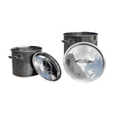 5-Pc Stainless Steel Stock Pot Steamer Pot Set 20 24 32 40 52QT Vaporera Kettle