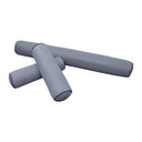 Model-6 AD001 Crib Size 4PC Contrast Piped Outdoor Daybed Mattress Cushion Bolster Pillow Complete Set