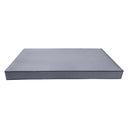 Model-6 AD001 Crib Size 4PC Contrast Piped Outdoor Daybed Mattress Cushion Bolster Pillow Complete Set