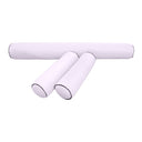 Model-6 AD107 Crib Size 4PC Contrast Piped Outdoor Daybed Mattress Cushion Bolster Pillow Complete Set