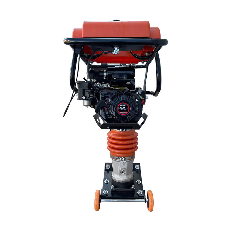 Jumping Jack Tamping Rammer Dirt Soil Tamper Compactor w/6.5HP 196cc Engine