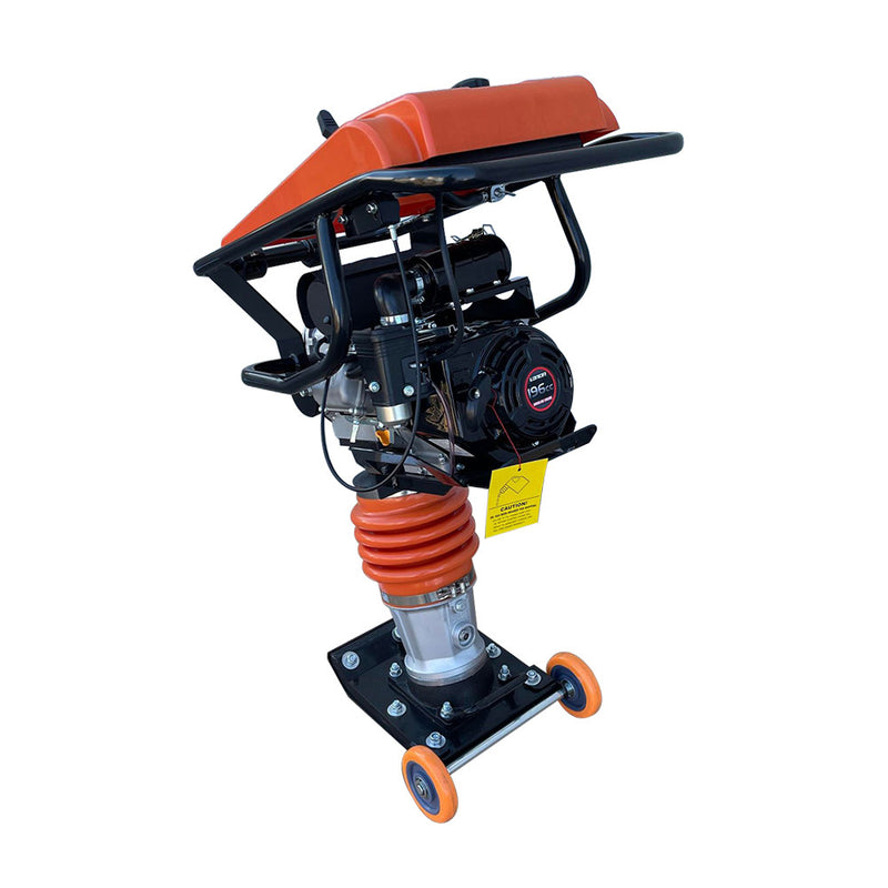 Jumping Jack Tamping Rammer Dirt Soil Tamper Compactor w/6.5HP 196cc Engine