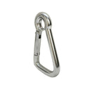 Marine Carabiner Eyelet Snap Hook 3/8" Stainless Steel, 400 lbs Capacity