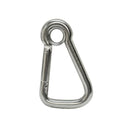 Marine Carabiner Eyelet Snap Hook 3/8" Stainless Steel, 400 lbs Capacity