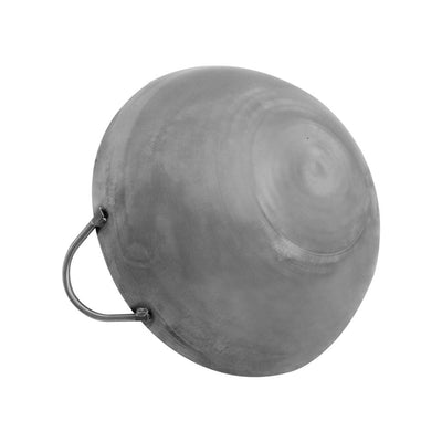 16" Carbon Steel Cantonese Style Wok Pan Gourmet Chef Frying Pan, Double Handle