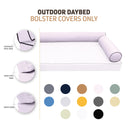 Model-6 CRIB SIZE Bolster & Back Pillow Cushion Outdoor SLIP COVER ONLY
