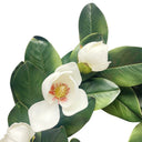23” Spring Botanical Artificial Magnolia Wreath, Real Touch Silk Floral Farmhouse Door Wreath, Lifelike Magnolia Blossoms for Front Door, Wall Décor & Seasonal Home Decoration