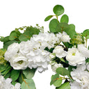 24” Spring Botanical Artificial Hydrangea & Ranunculus Wreath, Silk Floral Front Door Wreath, Lifelike Seasonal Flower Décor for Farmhouse Wall, Entryway & Home Decoration