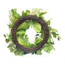 24” Spring Botanical Artificial Hydrangea & Ranunculus Wreath, Silk Floral Front Door Wreath, Lifelike Seasonal Flower Décor for Farmhouse Wall, Entryway & Home Decoration