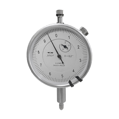 0.2" HIGH PRECISION DIAL INDICATOR .0001" SHOCK-PROOF LUG BACK