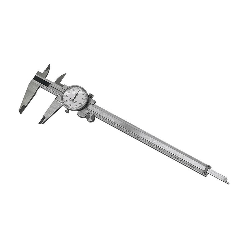 8" Dial Caliper 0.001 Graduation Stainless Steel Shockproof With Plastic Case